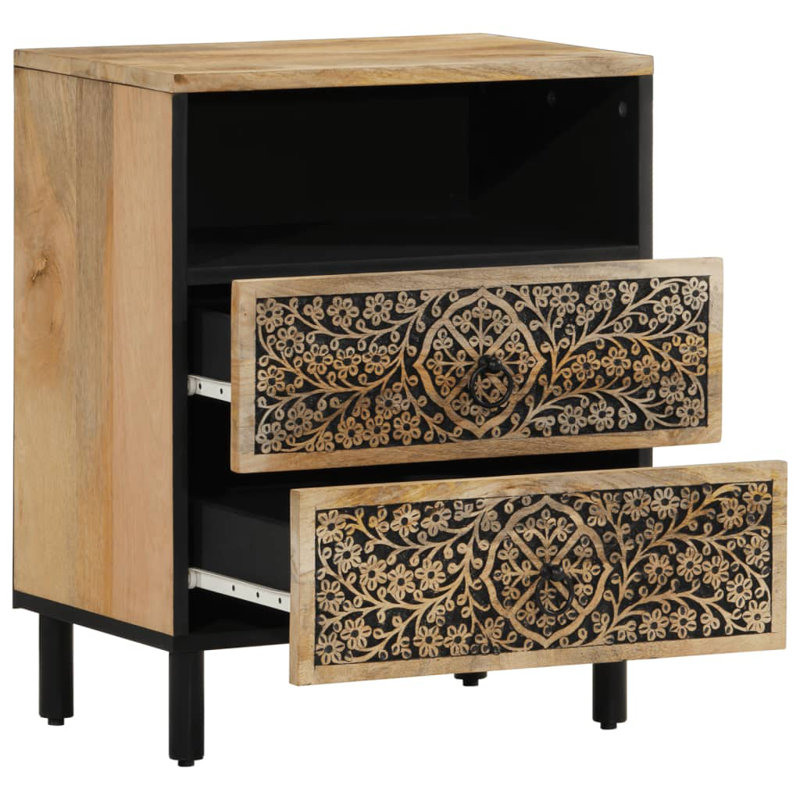 Chavella 50cm W Iron Bedside Table