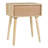 Solid Wood End Table with Storage-1695184979