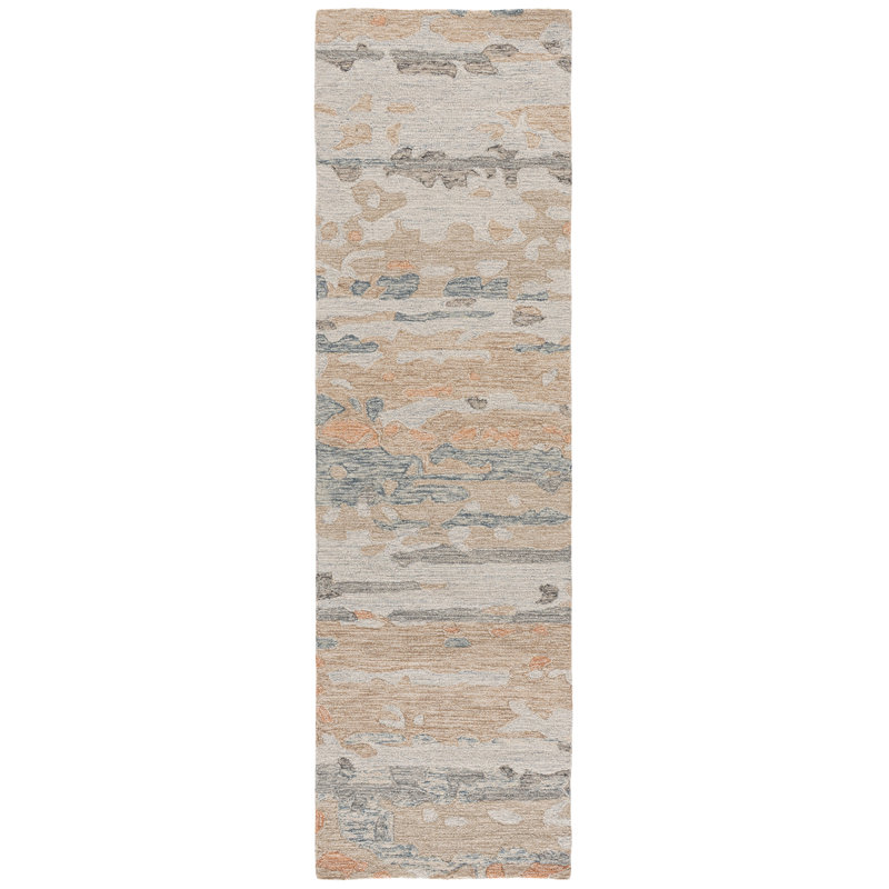 Ebony 176 Hand Tufted 80% Wool; 20% Cotton Abstract Rug, Runner 2'3" x 8'