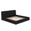 Structure de lit tapissier moderne avec support en lattes de bois-1953001442