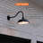 Cottage Black Aluminum Solar Barn Light Dusk-to-dawn Outdoor Integrated Warm White Led Wall Barn Light 2 Pk