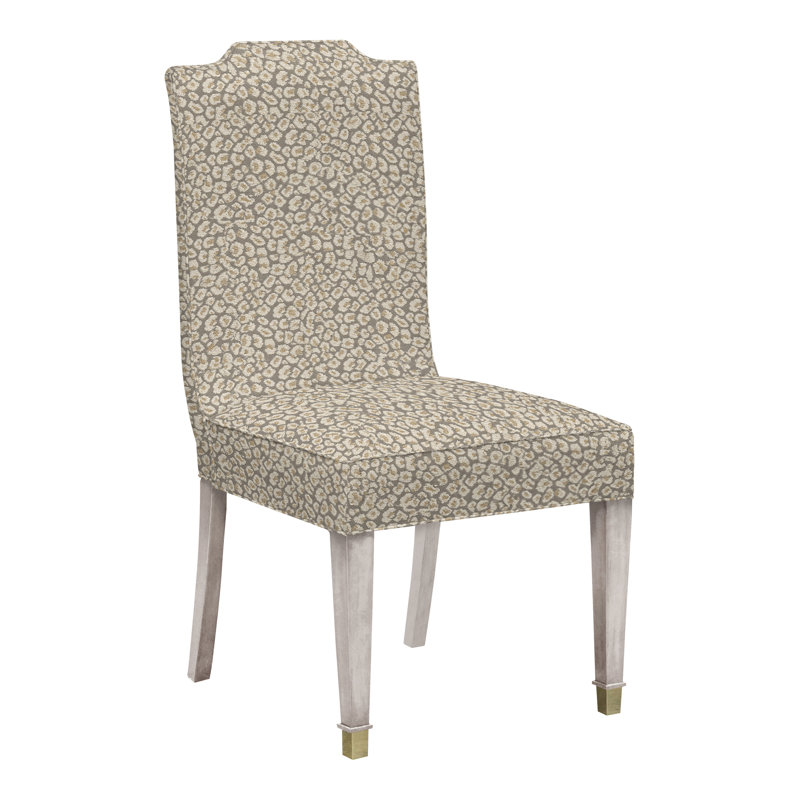 Travis By Michael Weiss Dining Chair, Dove Gray, Navada Blue, No