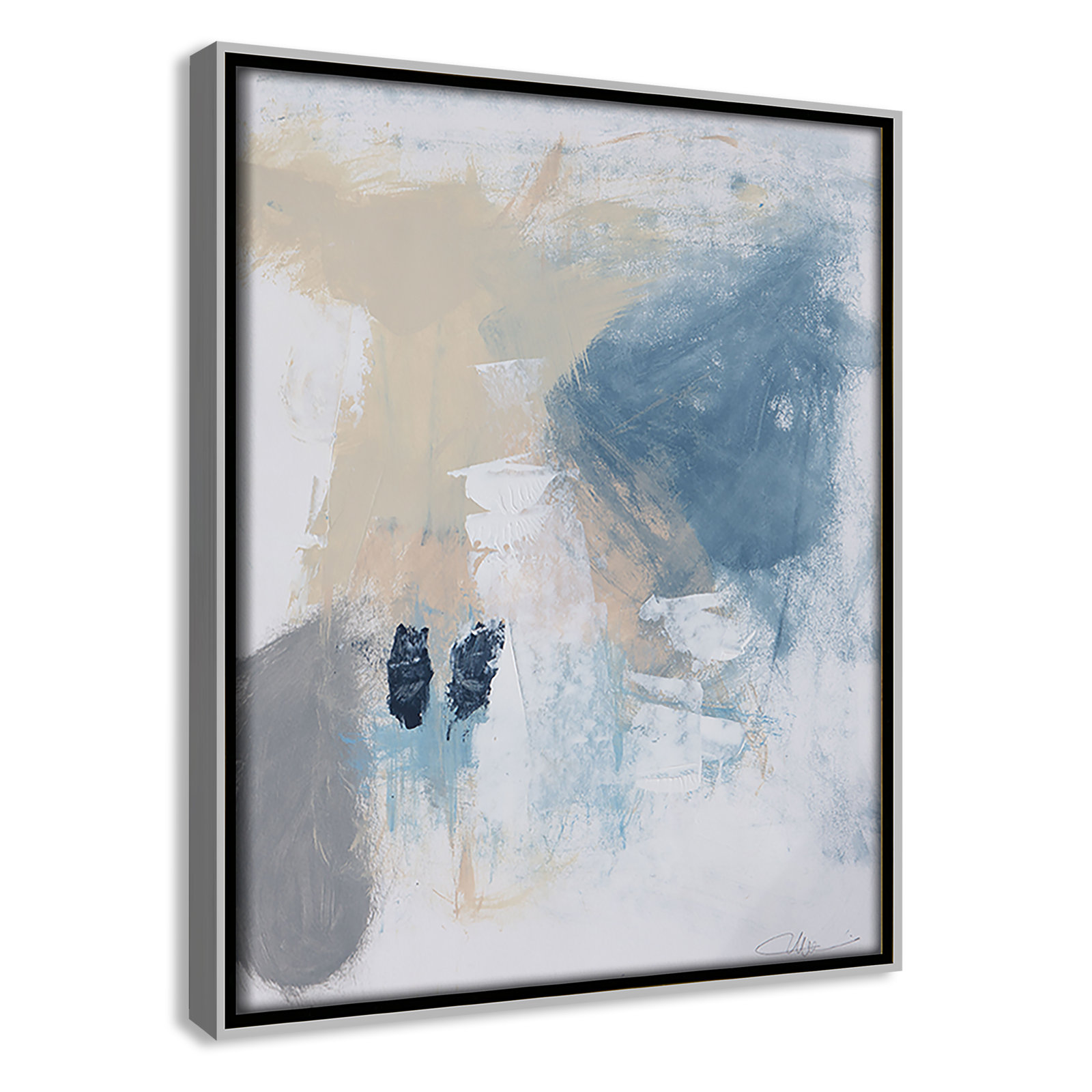 Coastal Carnival II Print by Casa Fine Arts, No Mat, 11.5" H x 9.5" W x 2" D, Silver Floater Framed Canvas
