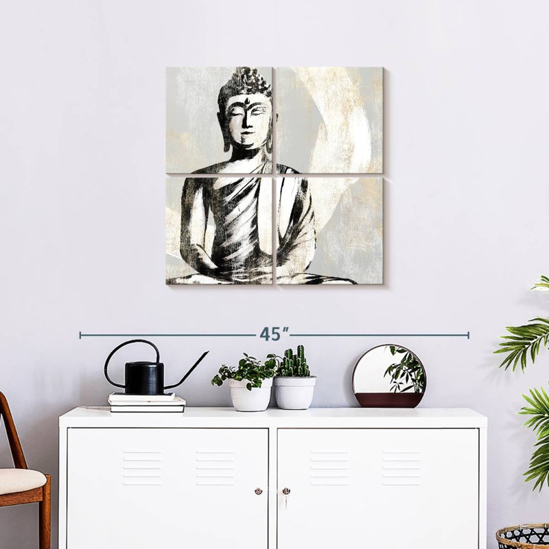 Bouddha assis Leisha I, H 26 po x l 26 po