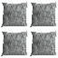 Semere Indoor / Outdoor Animal Print Grey Square Throw Pillow Cover