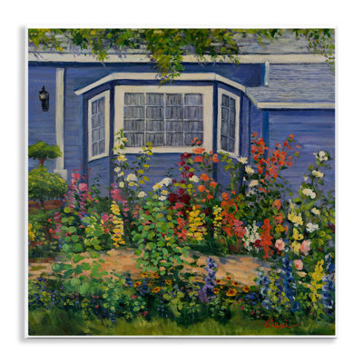 Country Cottage Lovely Garden Wall Plaque Art by Alexi Fine
