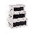 TableCraft Rustic Distressed White Wood Crates with Chalkboard Panels, Set of 3