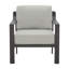 Fauteuil de patio en aluminium avec coussins-338846942