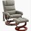 Fauteuil inclinable de massage, fauteuil inclinable pivotant et repose-pieds, fauteuil inclinable en similicuir avec télécommande