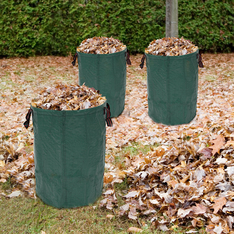 3-Pack 72 Gallon Lawn Garden Bags,Reusable Extra Large Leaf Bags