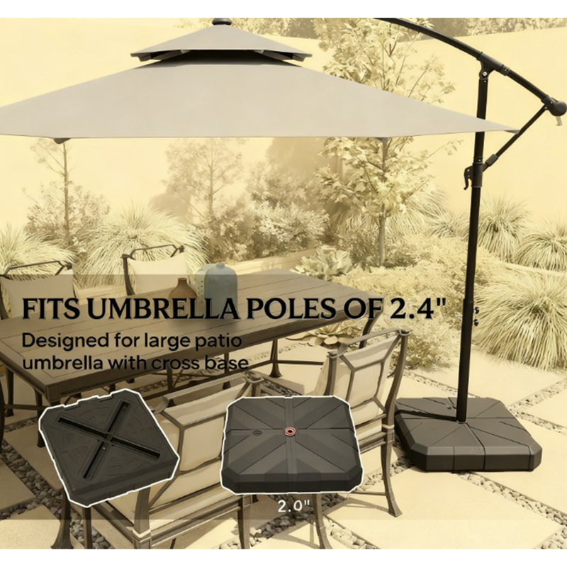 Base de parasol d'extérieur robuste