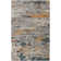 Casual Abstract, Gray/Yellow/Blue Area Rug