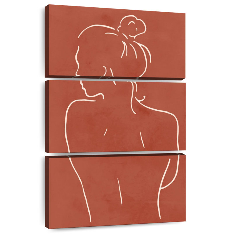 Female Body Sketch - Terracotta