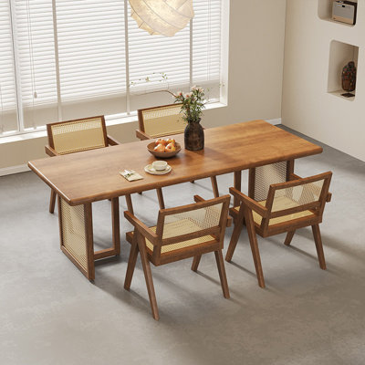 Tasteful table set in solid wood