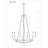 10 - Light Steel Dimmable Empire Chandelier