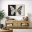 Art mural noir et blanc, images murales neutres modernes, impression sur toile encadrée 2 pièces, 16 x 24 x 2, 24 x 36 x 2-91069219-91069220