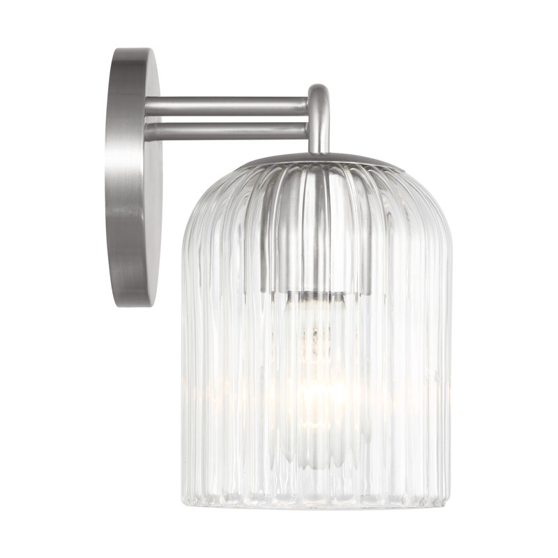 Petit meuble-lavabo Eisele de Génération Éclairage , Deux lumières, H 8,75 po x l 14 po x P 6 po, Nickel brossé