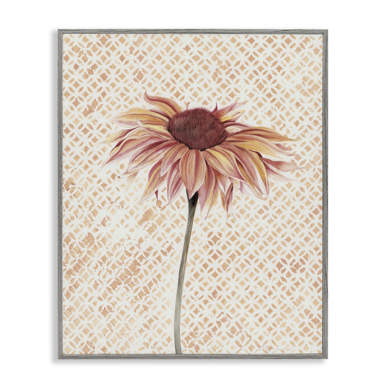 Tournesol sur giclée encadrée, par Cady, Estampe numérique Farmhouse, H 14 po x l 11 po