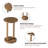 Farmhouse Minimalist  Round End Table With Open Base