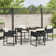 Garden Dining Set 5 Pcs Poly Rattan