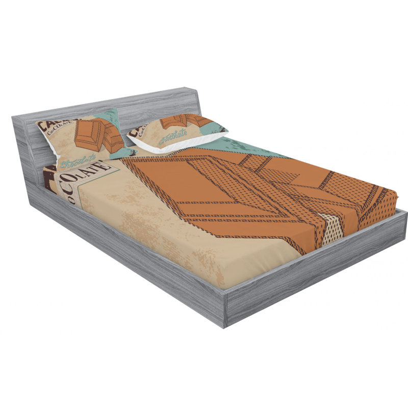 Microfiber Sheet Set, Queen Sheet Set + Fitted Sheet + 2 Pillowcases
