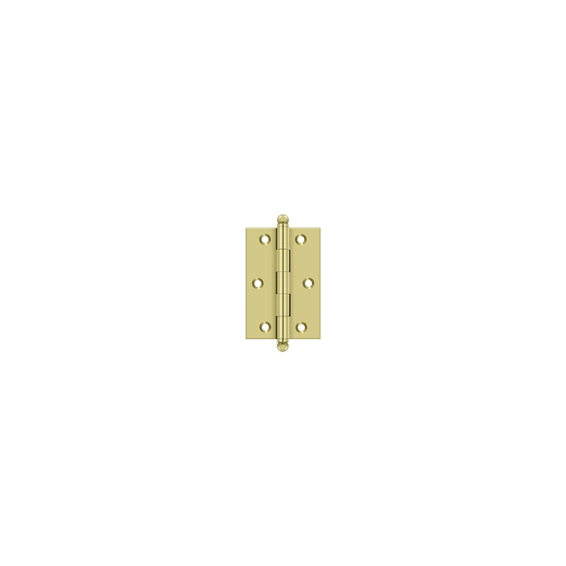 3'' x 2'' Butt Bearing Hinge, Polished Brass