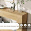 Table console de 55 po, canapé de ferme à 2 niveaux avec rangement derrière le canapé, table d'entrée étroite pour salon, couloir, entrée, vestibule, naturel