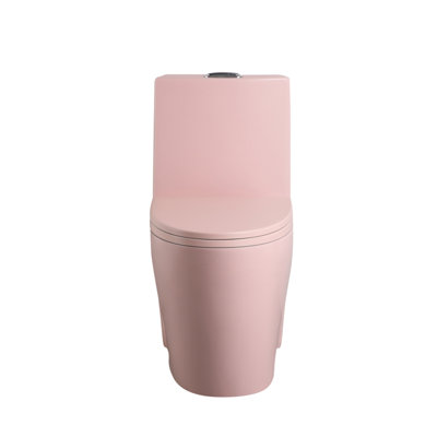 Siphon de toilette une pièce à double chasse économiseur d'eau extra long et confortable 