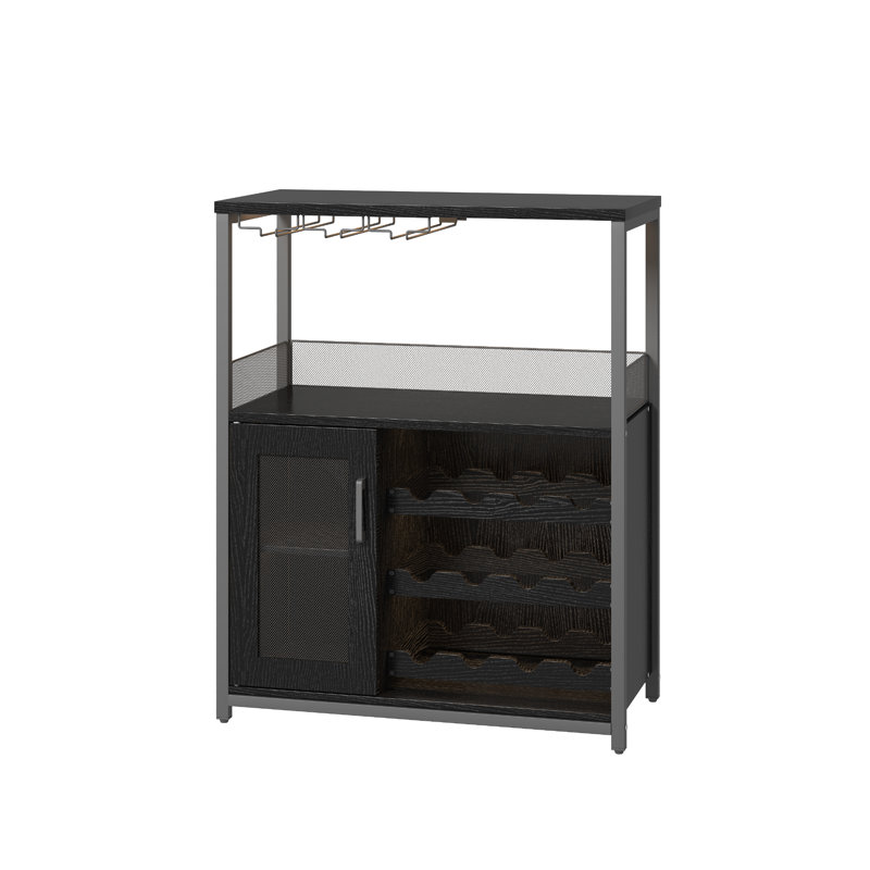 Wine Bottle Rack Black