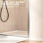 Porte de douche pivotante sans cadre réglable H 29 po x l 72 po Yingze, porte de douche en verre trempé Sgcc de 6 mm-122071885