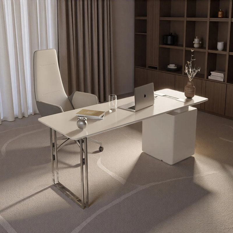 Bureau de luxe moderne et luxueux, H 29,53 po x l 62,99 po x P 27,56 po