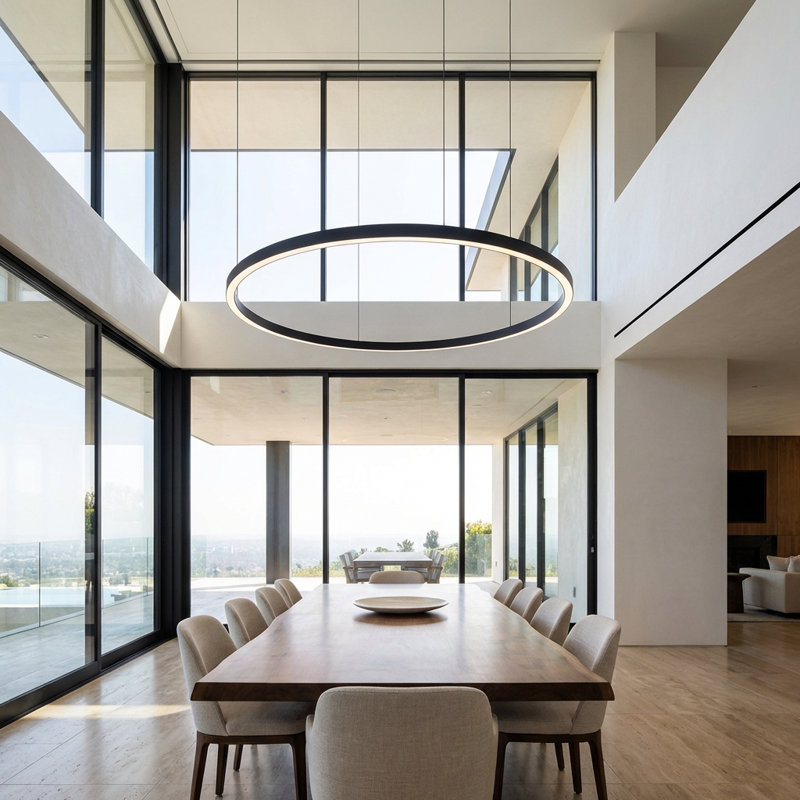 Circular 1 - Light LED Pendant, Black, 3000 K