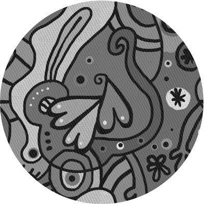 Tapis abstrait gris