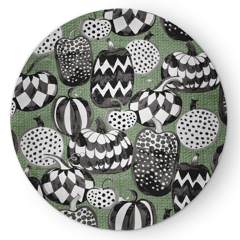 Woodcroft Chenille Indoor Rug, Round 5'