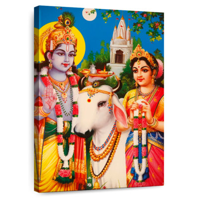 Hindu Gods Rada And Krishna