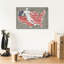 «Usa Flag And Runningback» par Art Licensing Studio, art mural sur toile-688600721