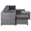 Ensemble de conversation modulaire en rotin avec coussins 8 pièces Hillcroft-419189565-419380743