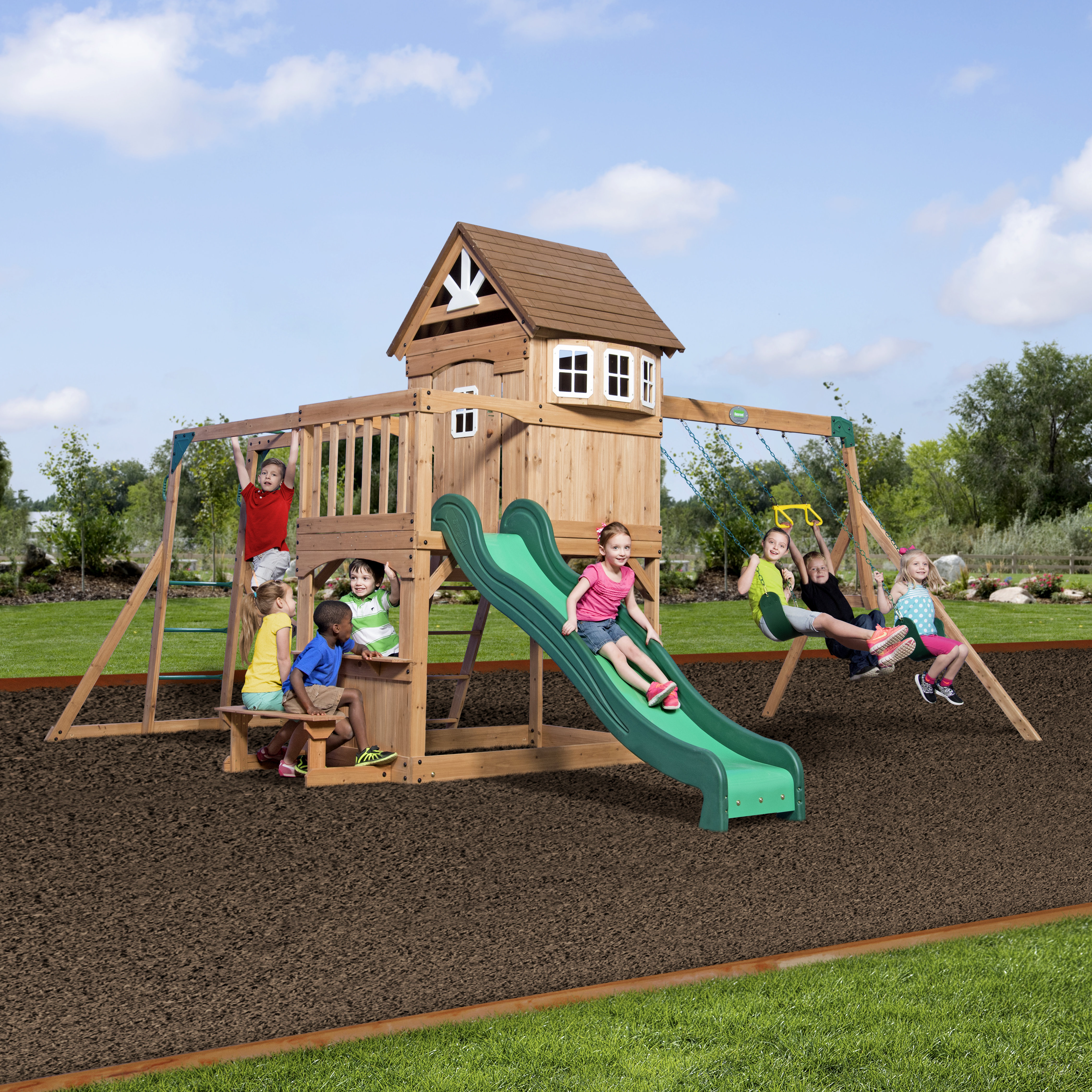 Backyard Discovery Montpelier Swing Set Reviews Wayfair Canada