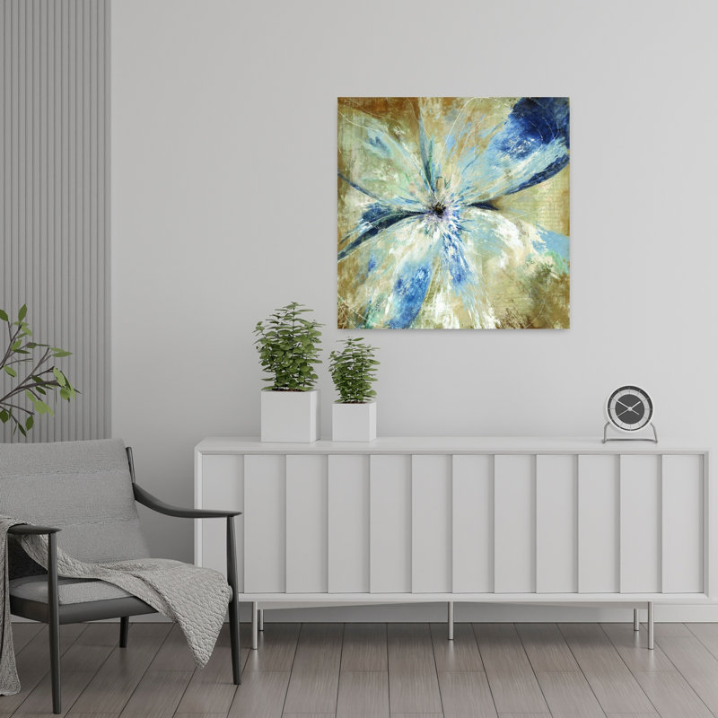 Art floral éthéré abstrait non lié, H 24 po x l 24 po