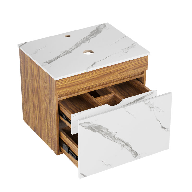 Meuble-lavabo autoportant avec lavabo, Argent argent, Chrome chrome