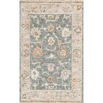 Cascade Handmade Wool Floral and Oriental Area Rug