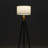 Levi 61 in. Mid-Century Modern LED Energy-Efficient Floor Lamp with Fabric Drum Shade and Metallic Brass Finish
