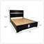 Grand lit de rangement de style traditionnel en bois-533659917