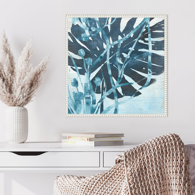 «Water Palms I» par June Erica Vess, reproduction d'art sur toile encadrée, H 22 po x l 22 po