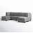 Durable Polyester Modular Sectional With Tool-Free Assembly