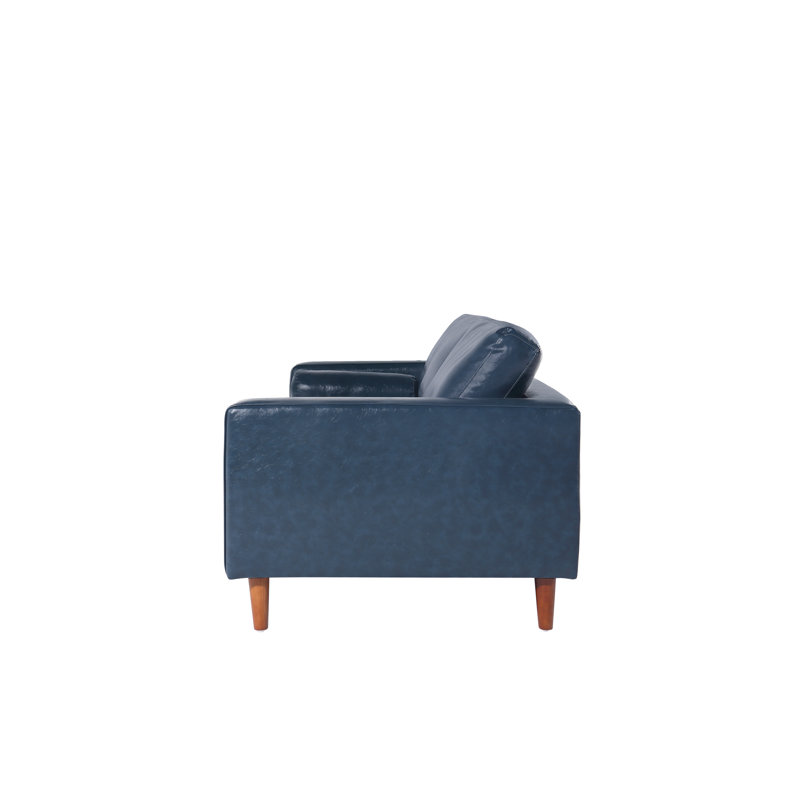 Causeuse en cuir Cosmic Bastimentos, Cuir véritable bleu