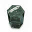 Table d'appoint luxueuse en marbre naturel vert luxueux, table de bout hexagonale avec finition polie pour un décor de salon moderne-241780439