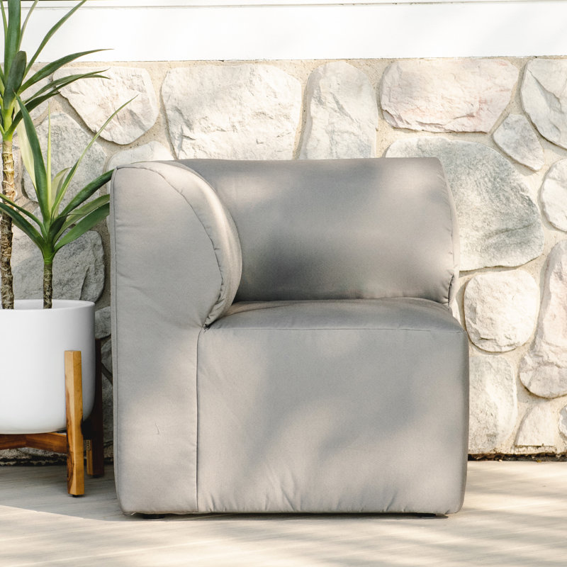 Chaise de coin Big Joe, Gris foncé