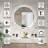 Venia Round Dimmable LED Anti-Fog Frameless Vanity Mirror -976192344