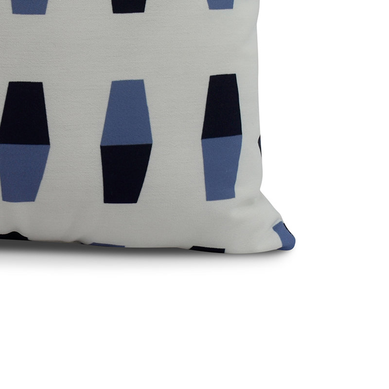 Housse et insert de coussin carré Nantucket, Bleu marine, 26 po x 26 po